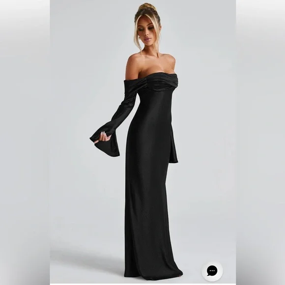 NWT Babyboo SELENE MAXI DRESS - BLACK - Picture 4 of 6